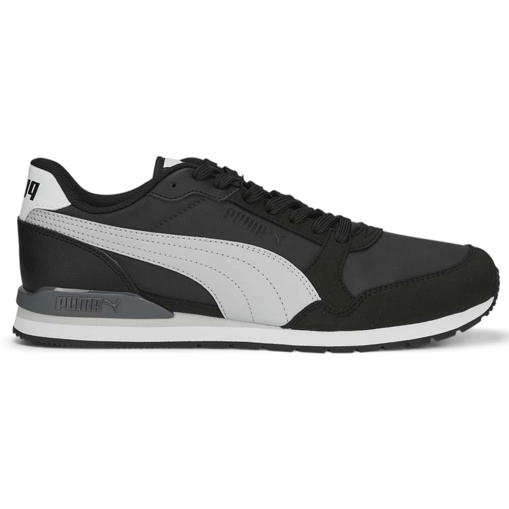 Shop Grey Puma St Runner v3 Lace Up Sneakers