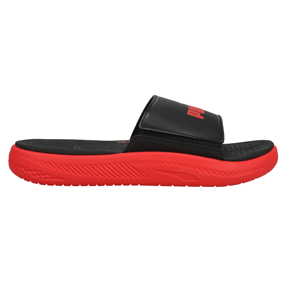 jueves Ciudadanía Desmenuzar Shop Black Boys Puma Softride Slide Sandals (Youth)