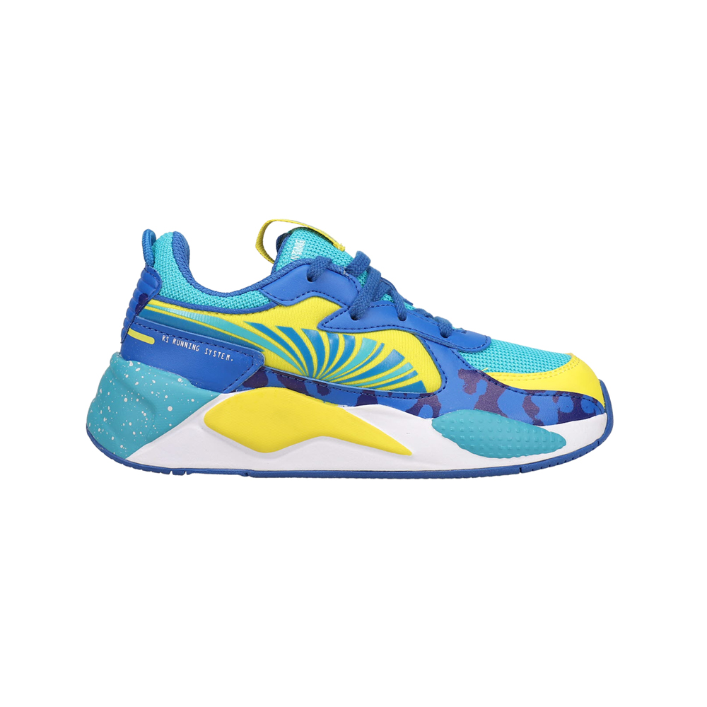 涼 91cm×122cm PUMA RsX Brain Freeze Lace Up Toddler Boys Blue Sneakers