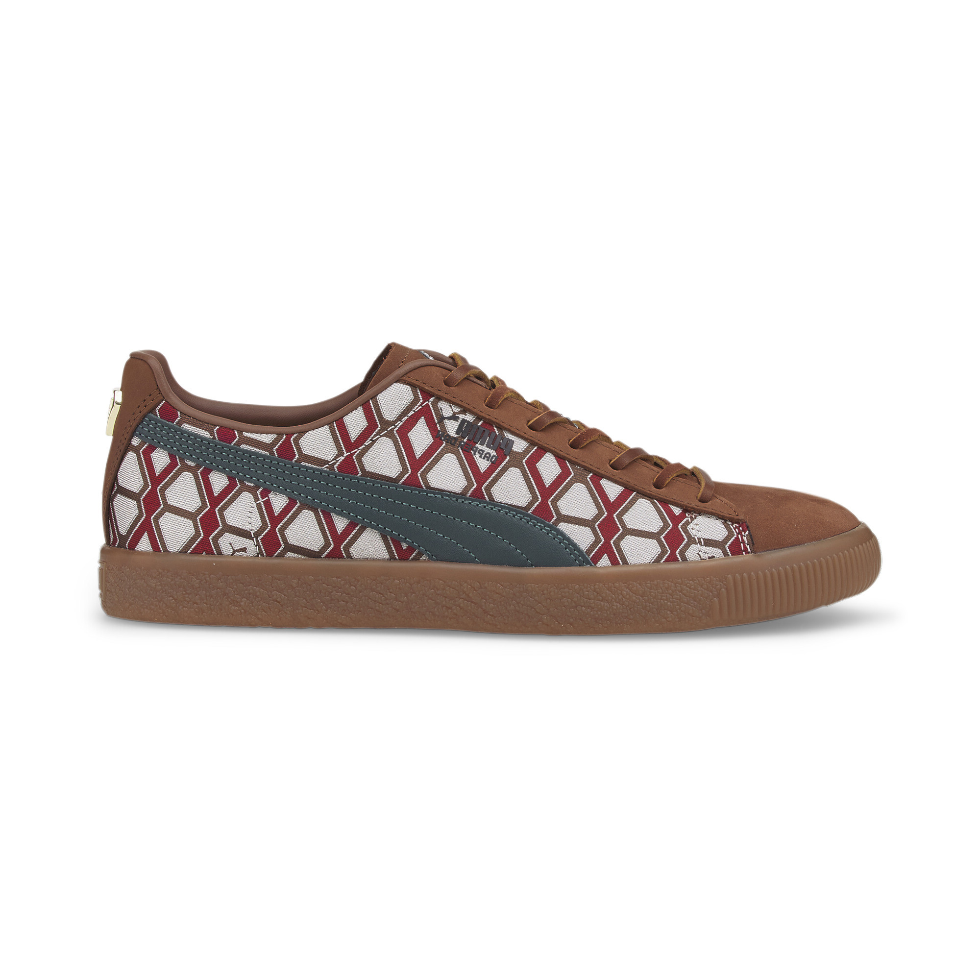 PUMA CLYDE X DAPPER DAN Geometric Lace Up Sneakers