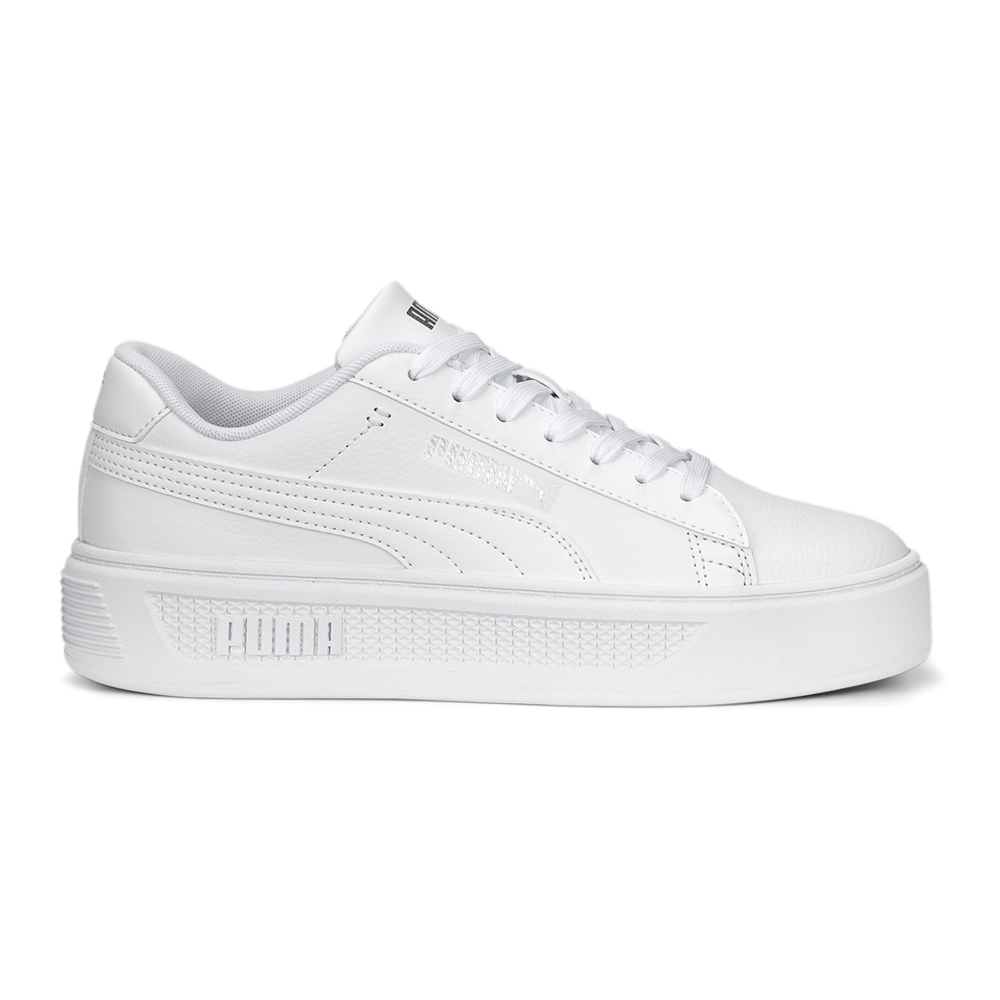 39075801 Casual Platform Puma Shoes Up Smash Sneakers Womens White Lace eBay | V3