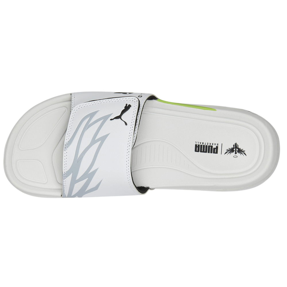 Clear white puma on sale slides