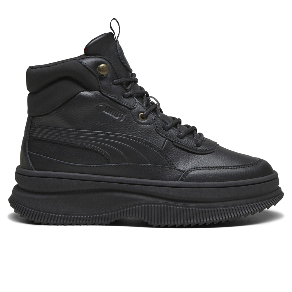 PUMA Mayra Women's Leather Boots in Black, Size 5.5