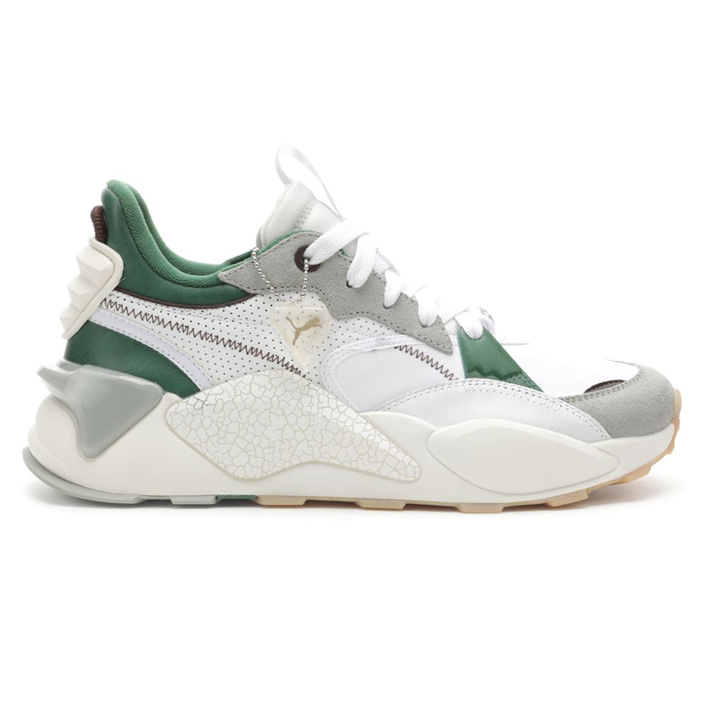 Puma RsXl Ain't Broke Lace Up Mens White Sneakers Casual