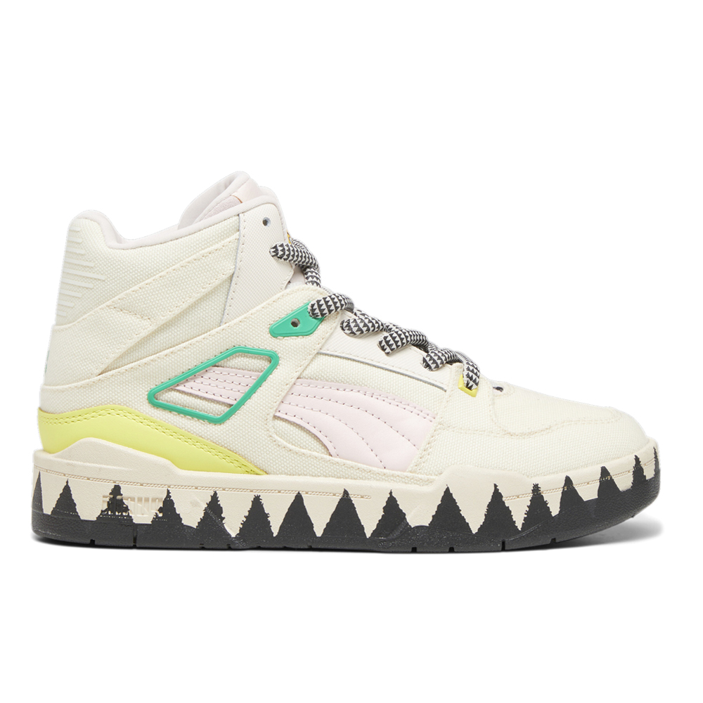 PUMA Lemlem X Slipstream High Top Womens Green, Off White Sneakers