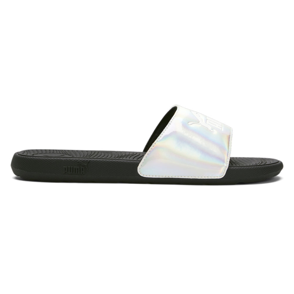 Puma slides store womens silver