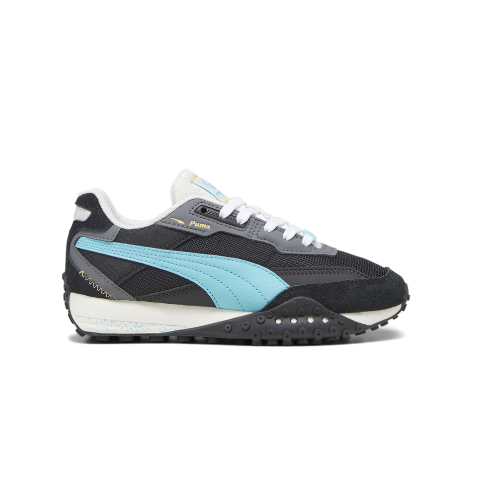 PUMA Blktop Rider Lithium Lace Up Youth Boys Black, Blue