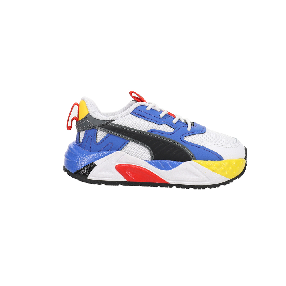 PUMA RsTrck Primary Lace Up Toddler Boys White Sneakers