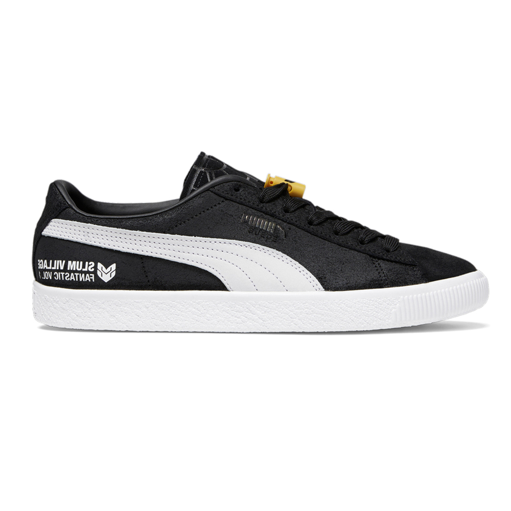 PUMA Suede Vtg X Distinct Life Lace Up Mens Black Sneakers