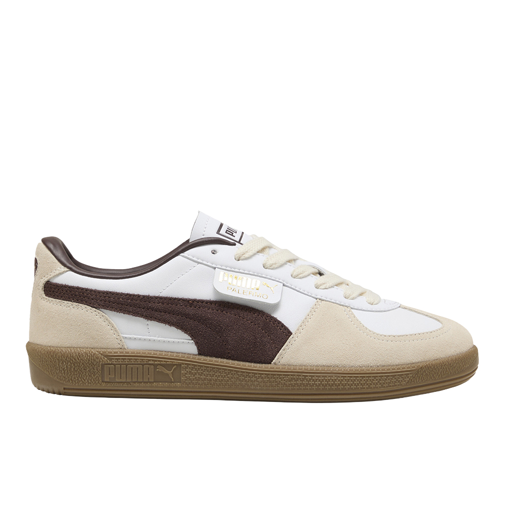 PUMA Palermo Leather Sneakers in White, Size 13