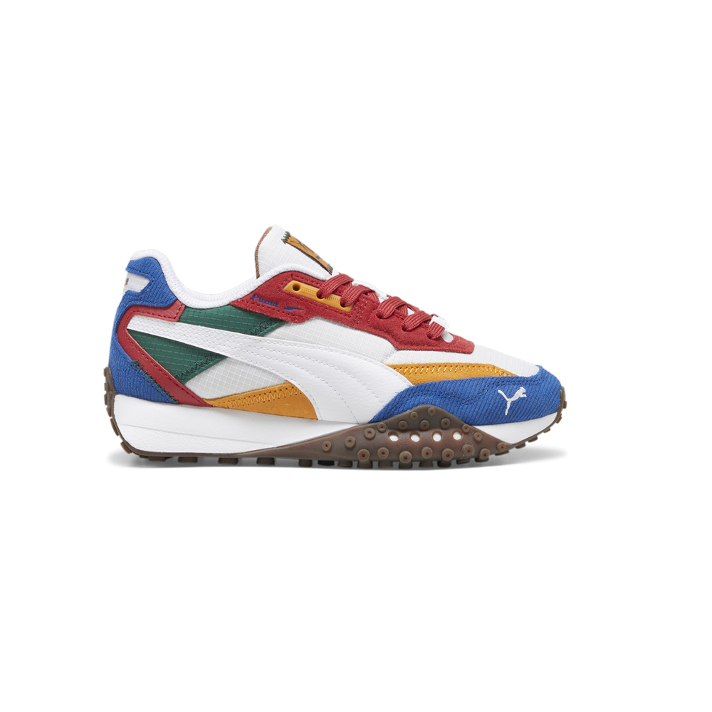 PUMA Blktop Rider Multicolor Lace Up Youth Girls White