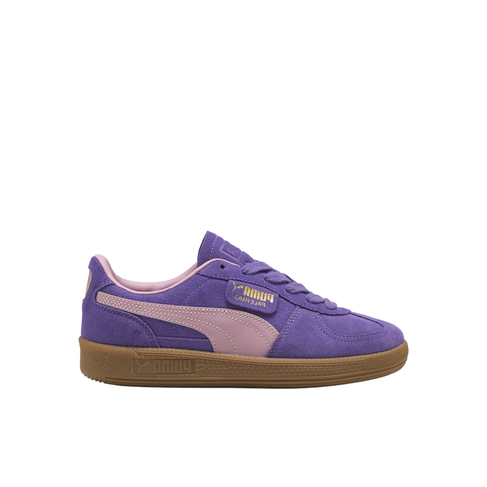 PUMA Palermo Lace Up Youth Girls Purple Sneakers Casual Shoes