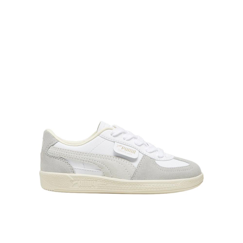PUMA Palermo Leather Little Kids' Sneakers in White, Size 11