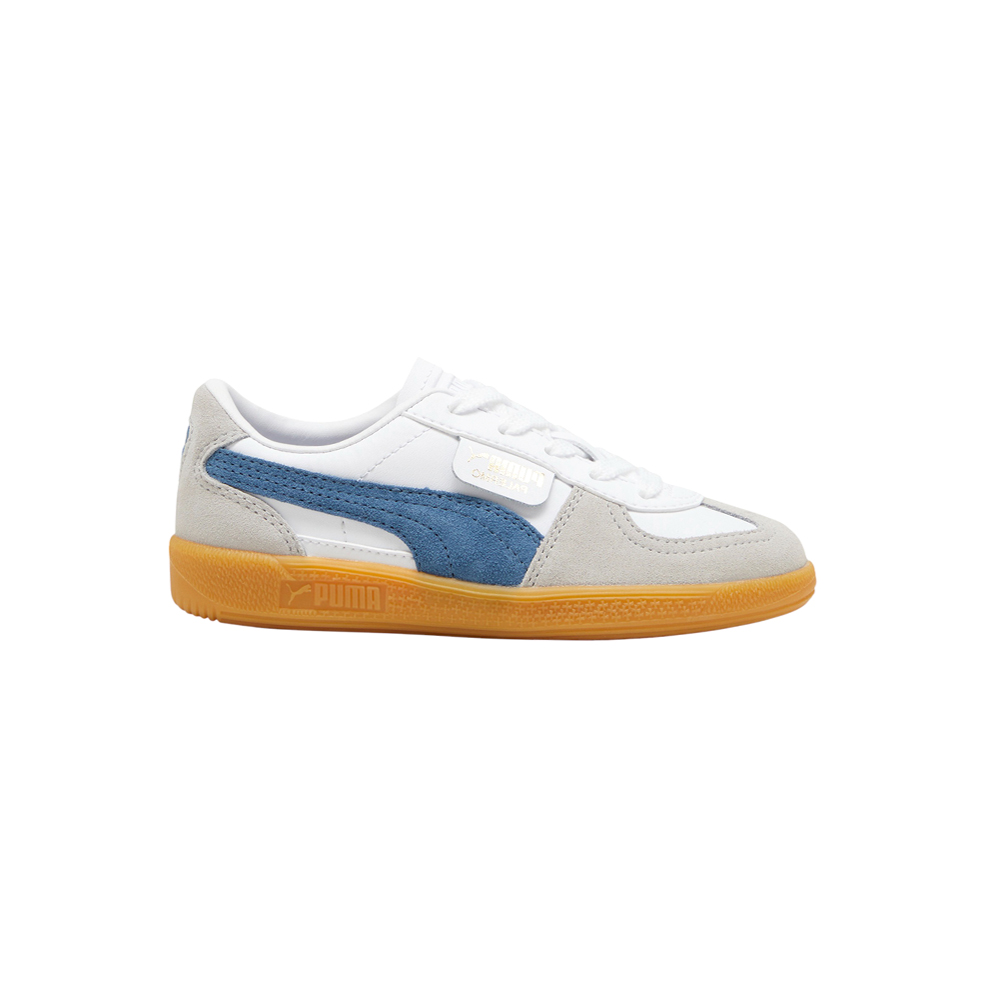 PUMA Palermo Leather Lace Up Toddler Boys White Sneakers Casual