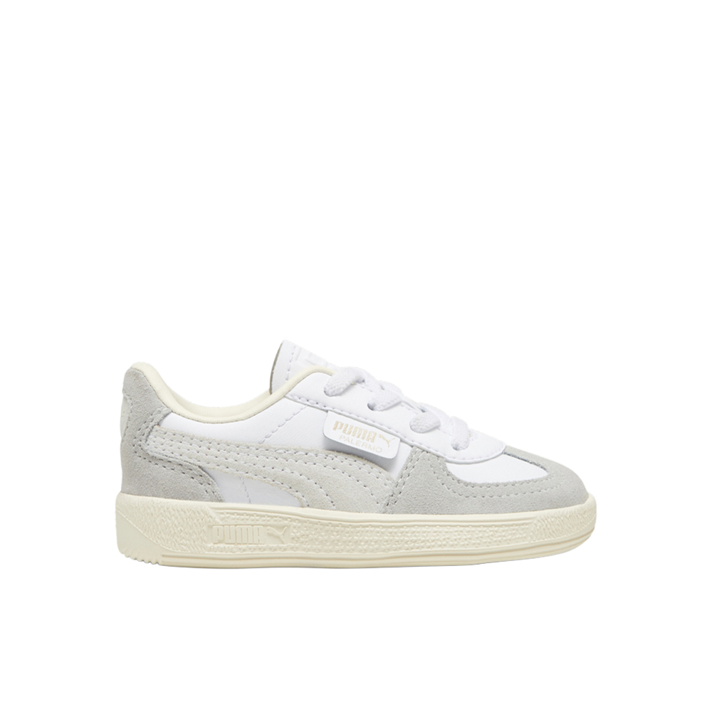 PUMA Palermo Leather Toddlers' Easy On Sneakers in White, Size 4