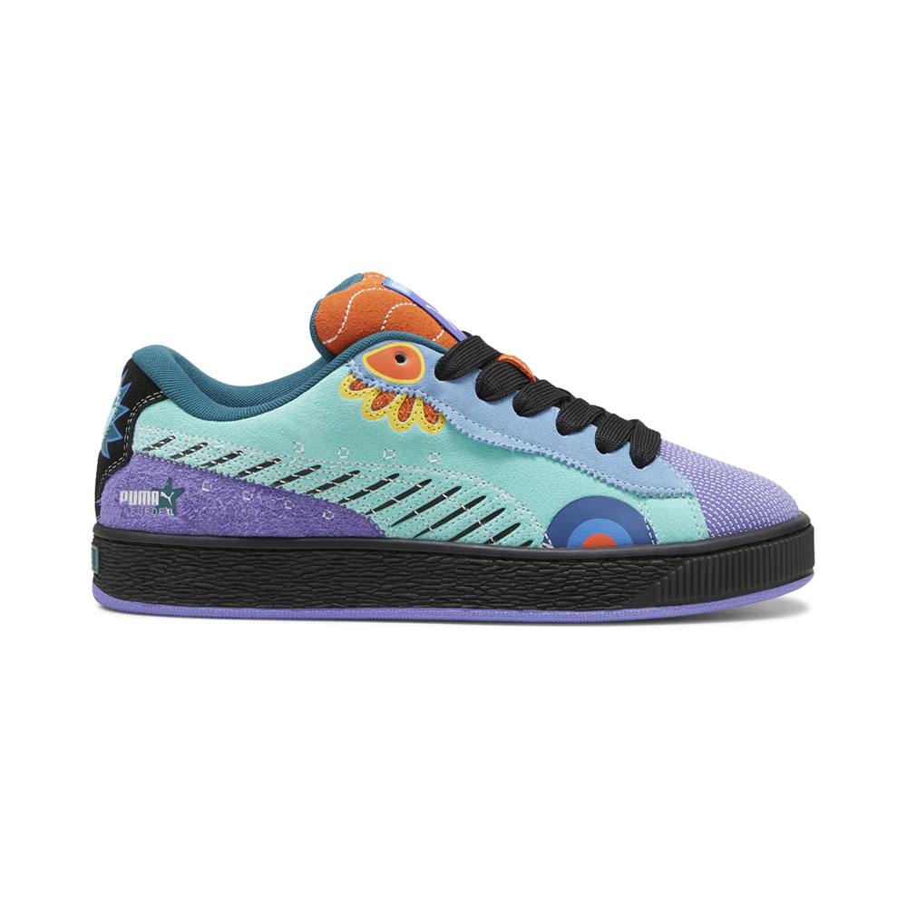 PUMA Suede Xl Ddlm Lace Up Mens Blue, Purple Sneakers Casual