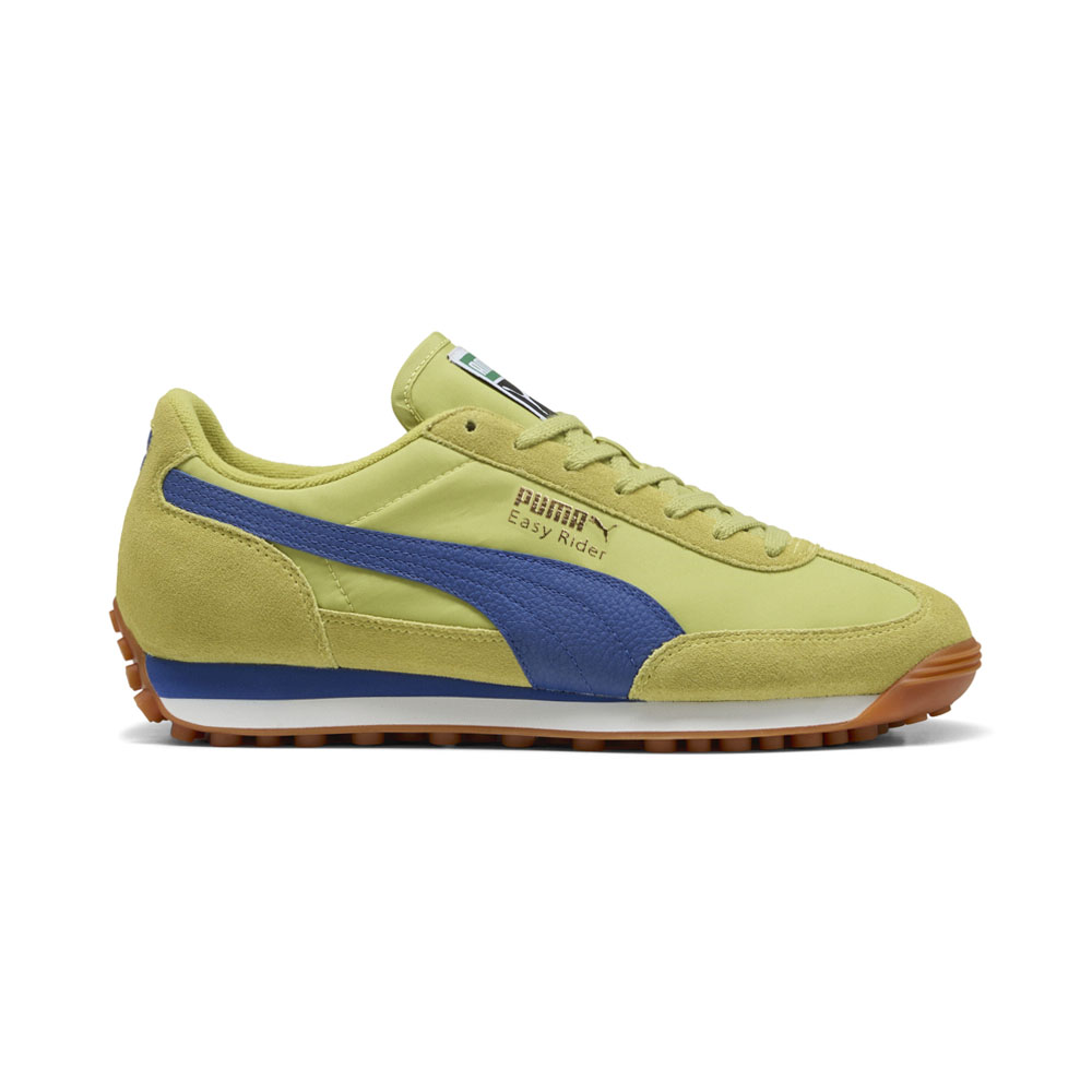 PUMA Easy Rider Vintage Lace Up Mens Yellow Sneakers Casual Shoes