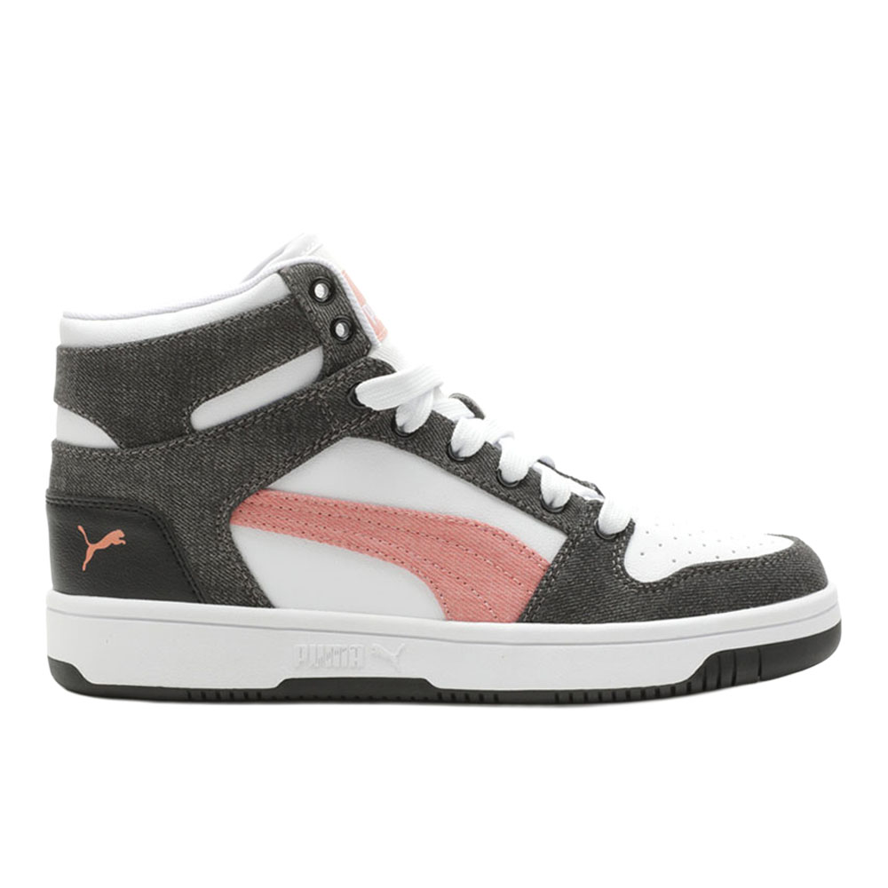 PUMA Rebound Layup Denim Lace Up Sneakers