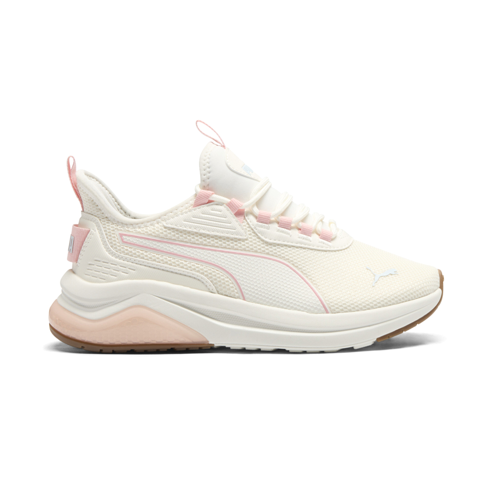 PUMA Amplifier Wide Lace Up Womens Pink, White Sneakers