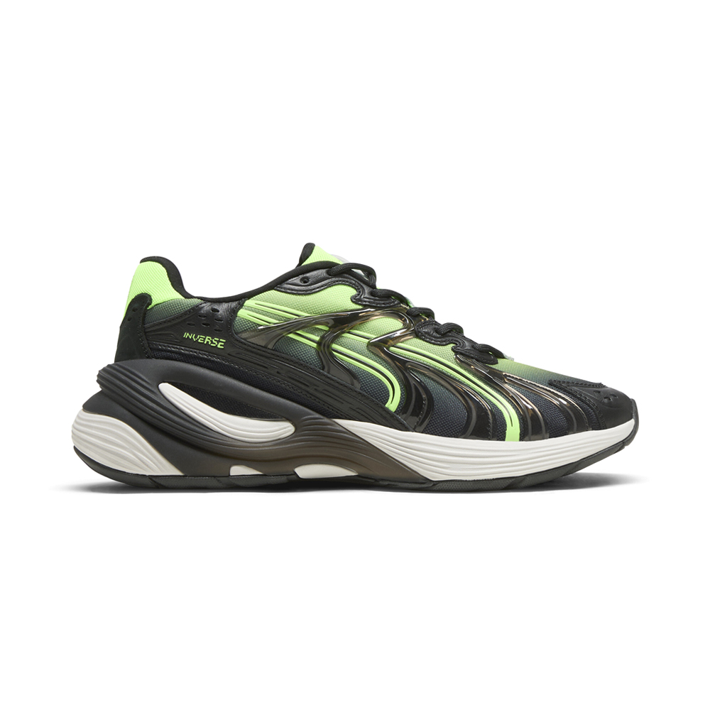 むい PUMA Inverse Mutant Lace Up Mens Black, Green Sneakers Casual