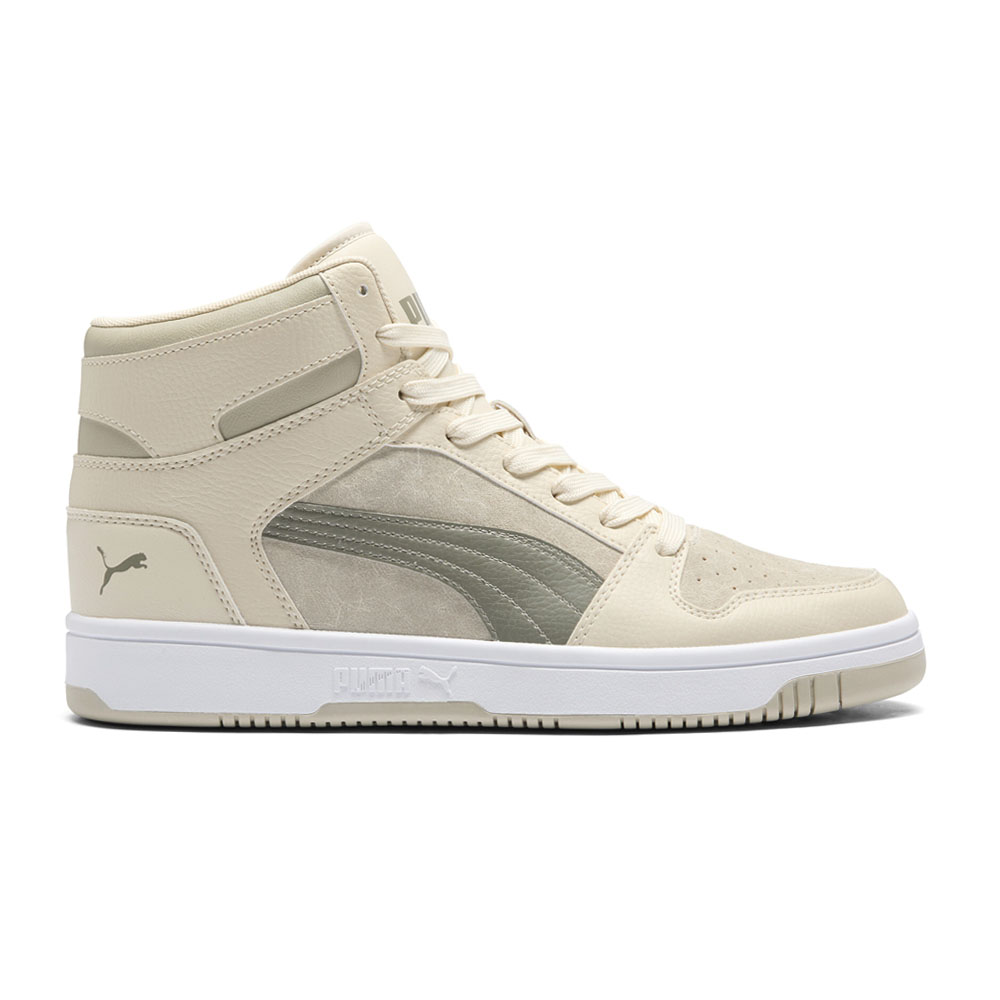PUMA Rebound LayUp Washed Suede High Top Sneakers