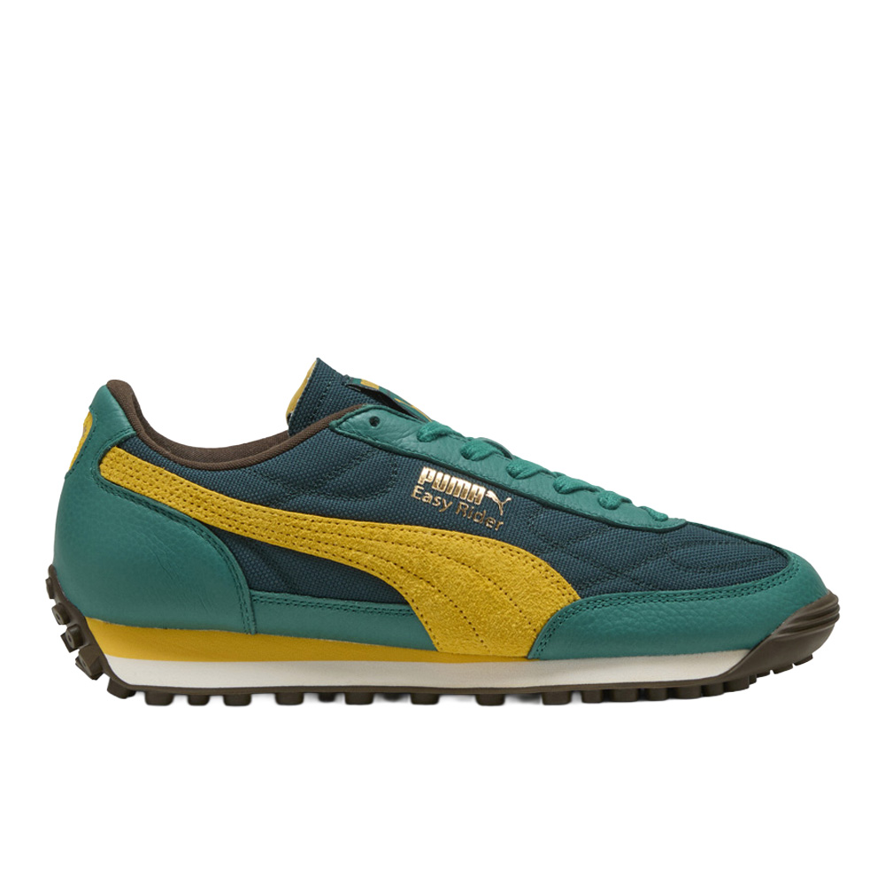 PUMA Easy Rider Futbolito Lace Up Mens Green Sneakers Casual Shoes