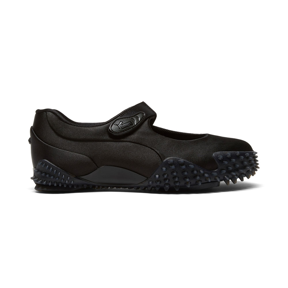 PUMA Mostro Fey Satin Slip On Womens Black Sneakers Casual Shoes
