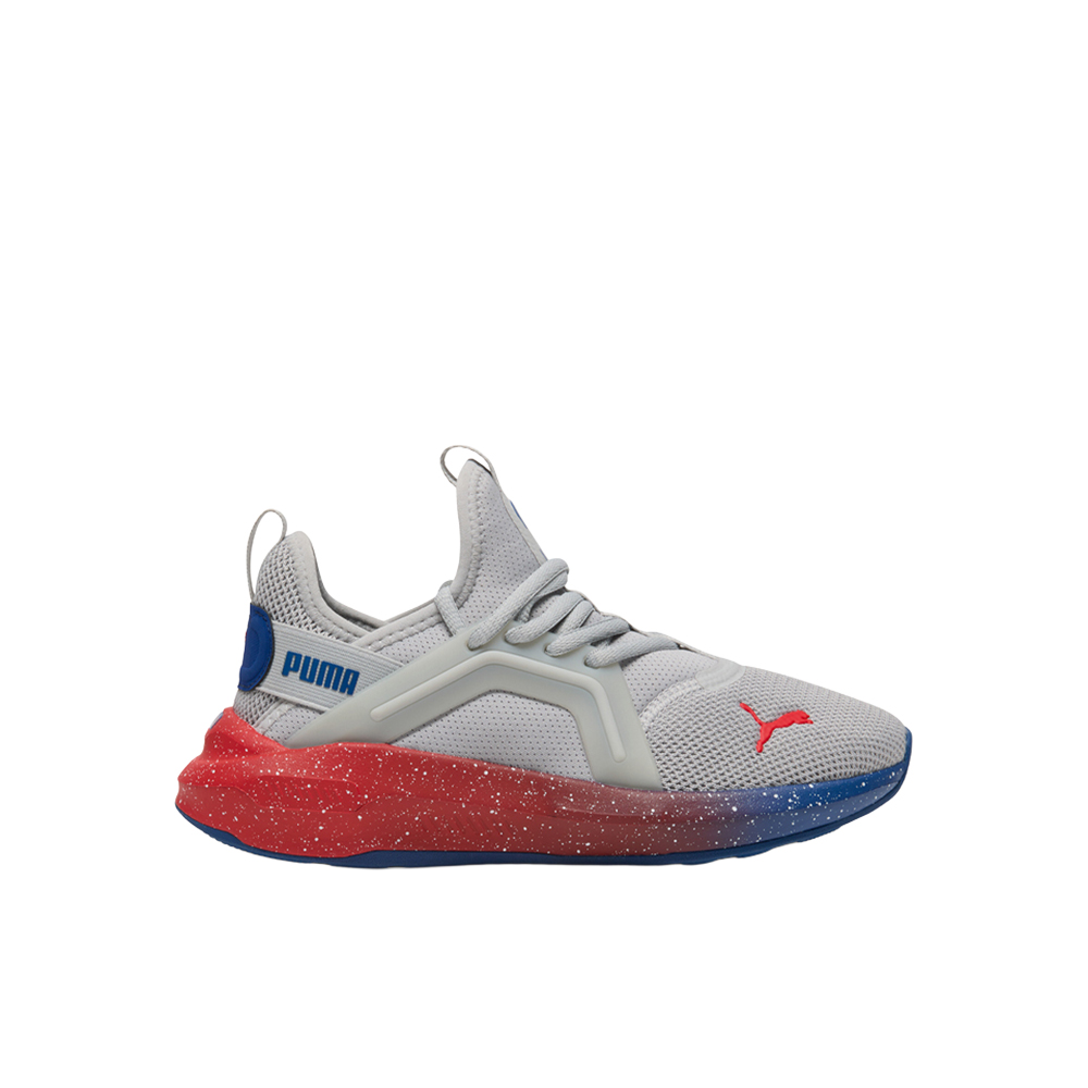 PUMA Softride Enzo 5 Speckle Fade Big Kids' Sneakers in Grey, Size 6