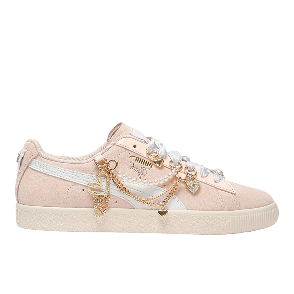 PUMA Clyde Charm Women's Sneakers in Pink, Size 9.5