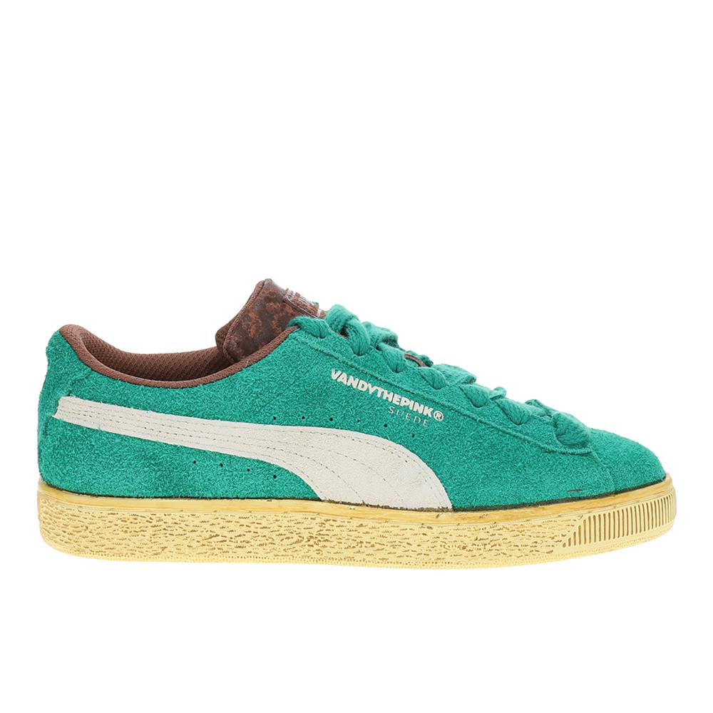 PUMA x VANDYTHEPINK Suede Sneakers in Green, Size 5