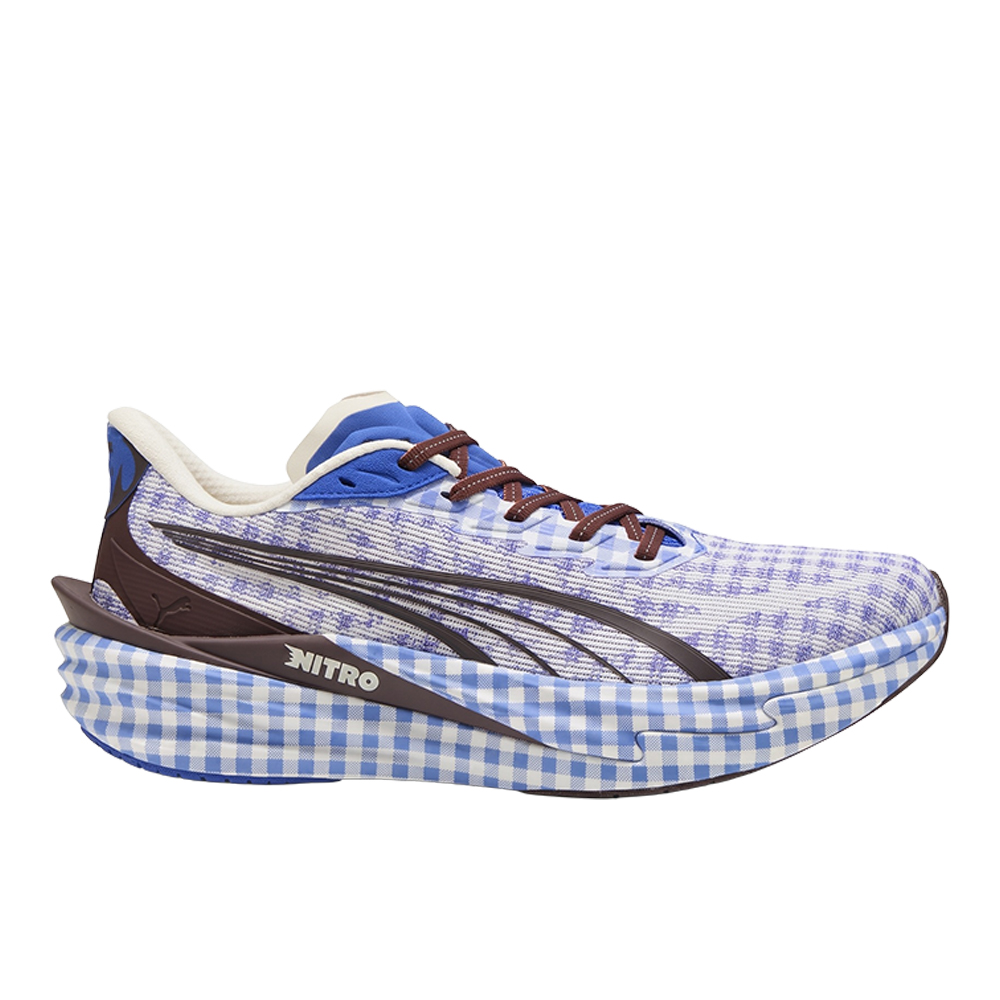 PUMA Deviate NITRO™ 4 Check Men's Sneakers in Blue, Size 9