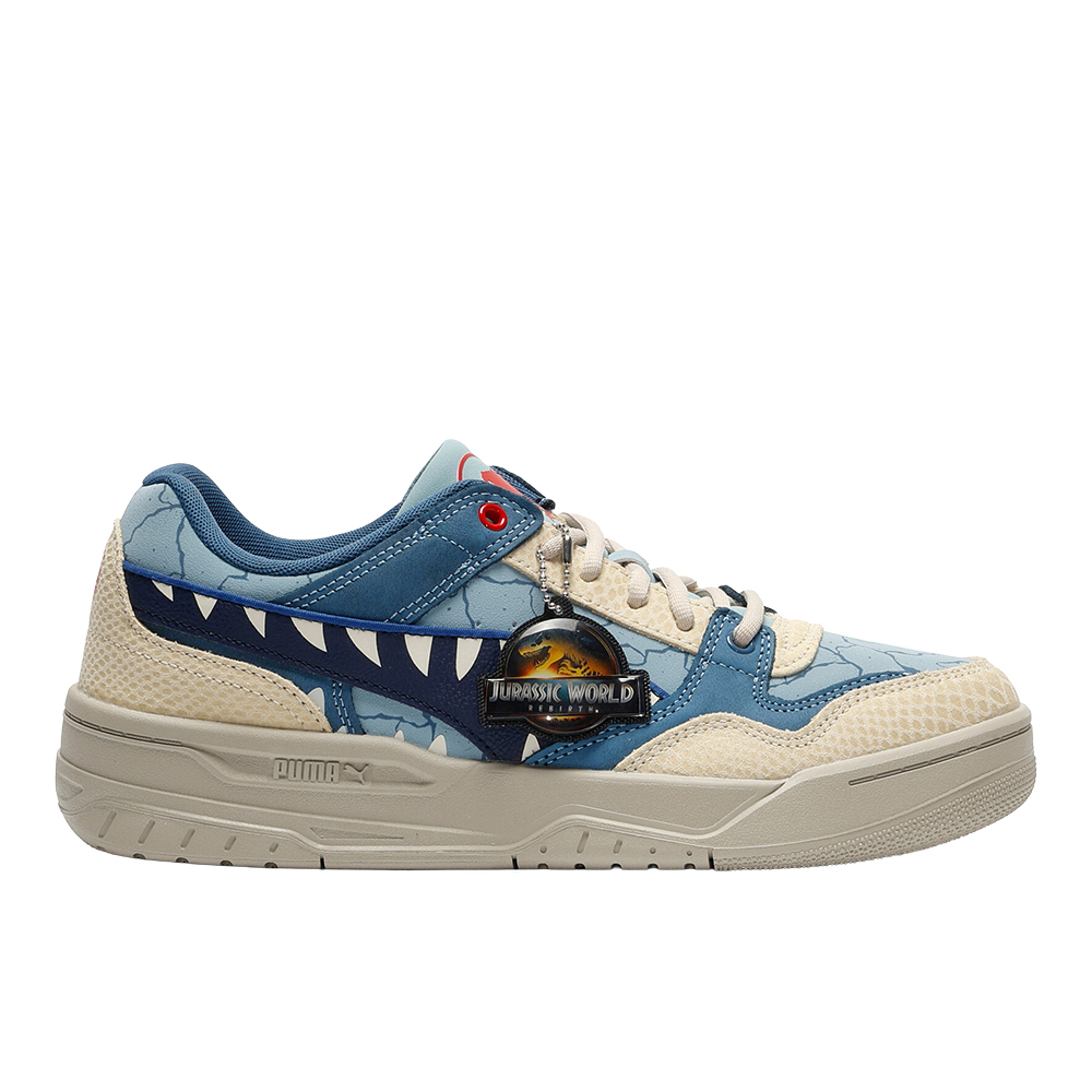PUMA X Jurassic World Rebound Retro Lace Up Mens Blue Sneakers