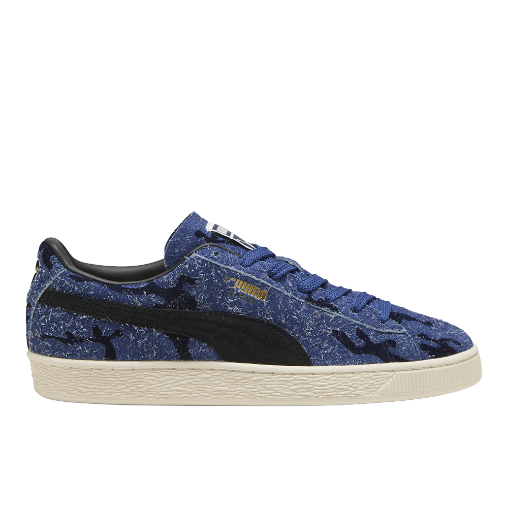 PUMA Suede Flock Lace Up Sneakers