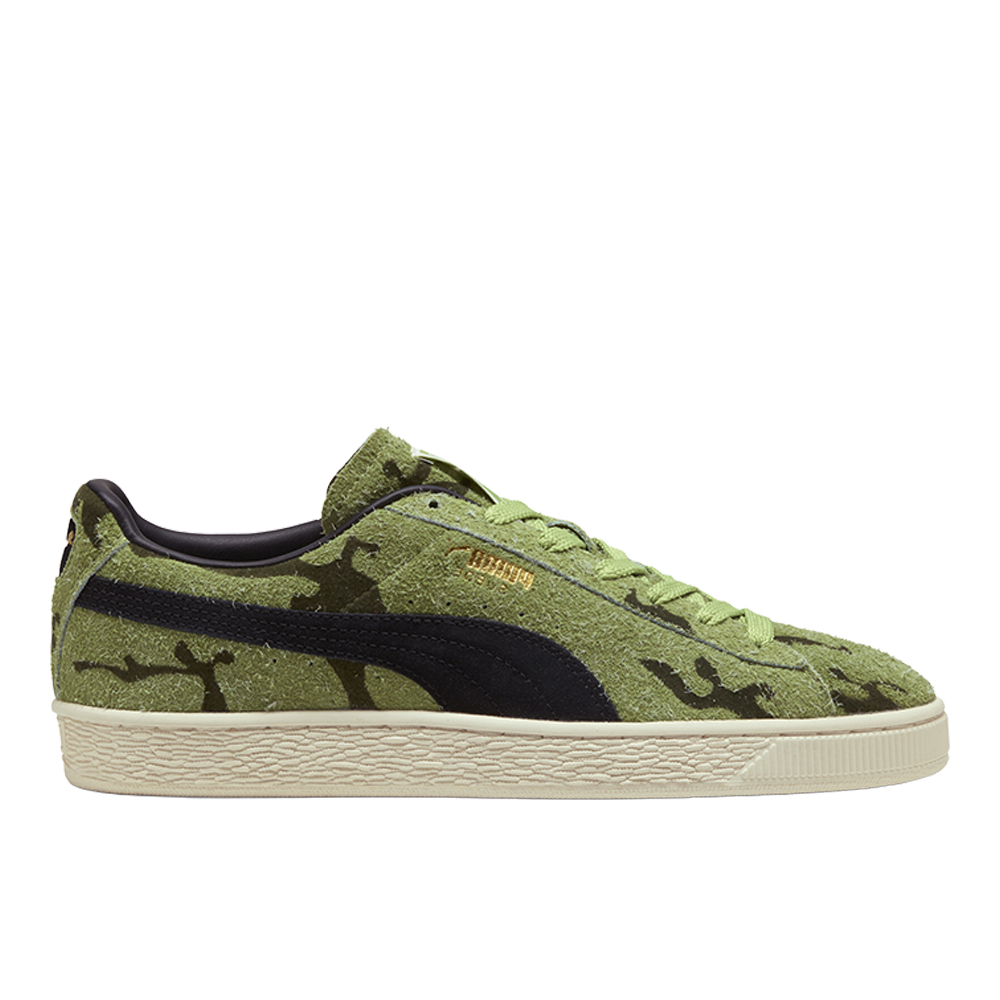 PUMA Suede Flock Lace Up Sneakers