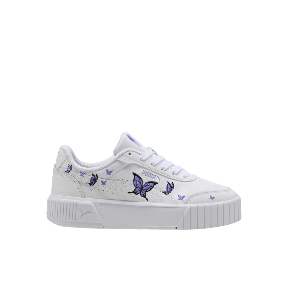 PUMA Carina Mia Butterfly Big Kids' Sneakers in White, Size 5