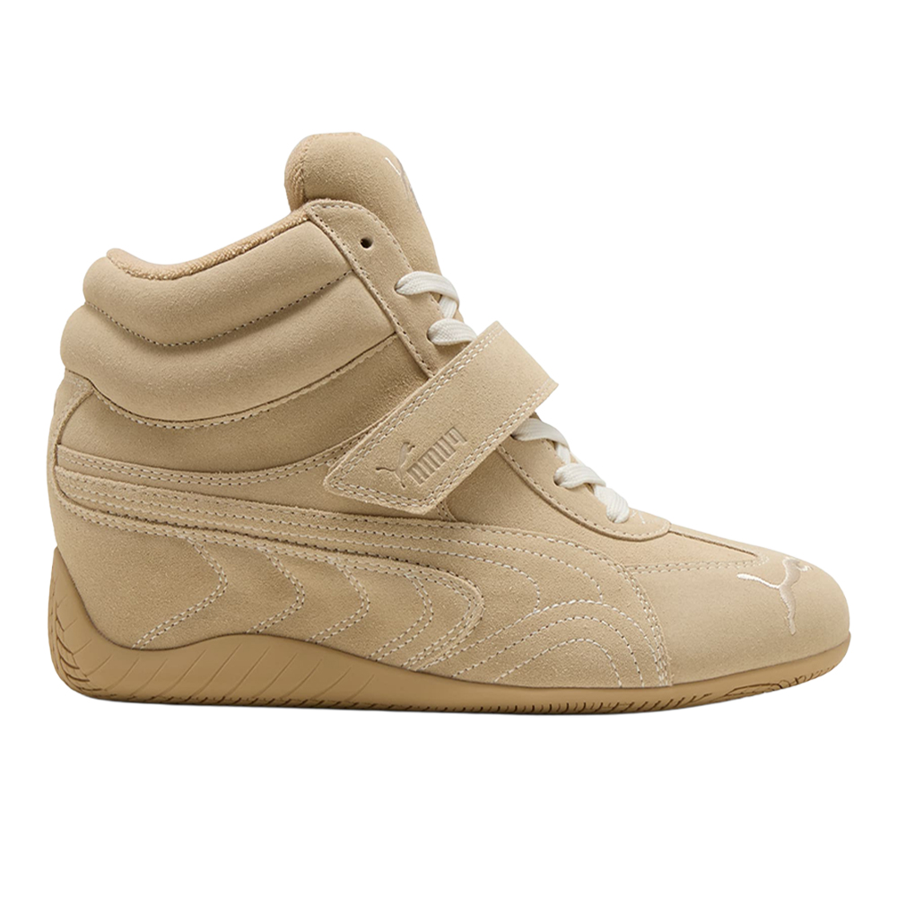 PUMA Speedcat Wedge Tonal Women's Sneakers in Beige, Size 5.5