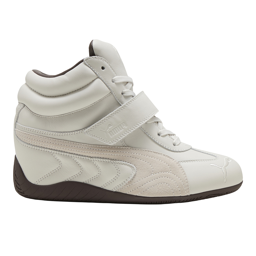 PUMA Speedcat Wedge Leather Women's Sneakers in Grey, Size 10