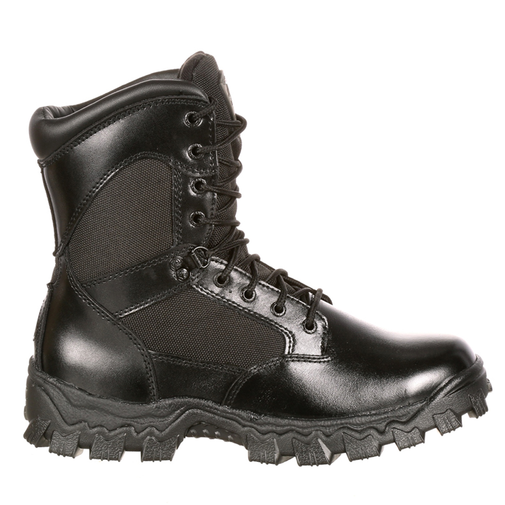 black rocky work boots