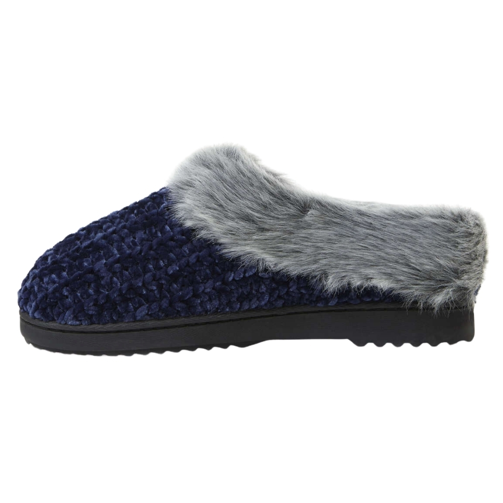 women's dearfoams chenille knit clog slippers