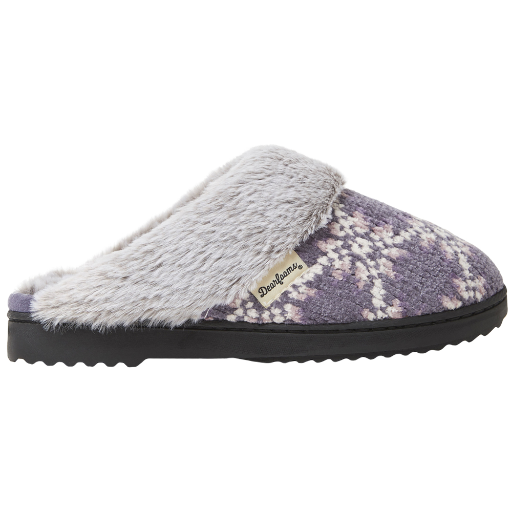 purple dearfoam slippers