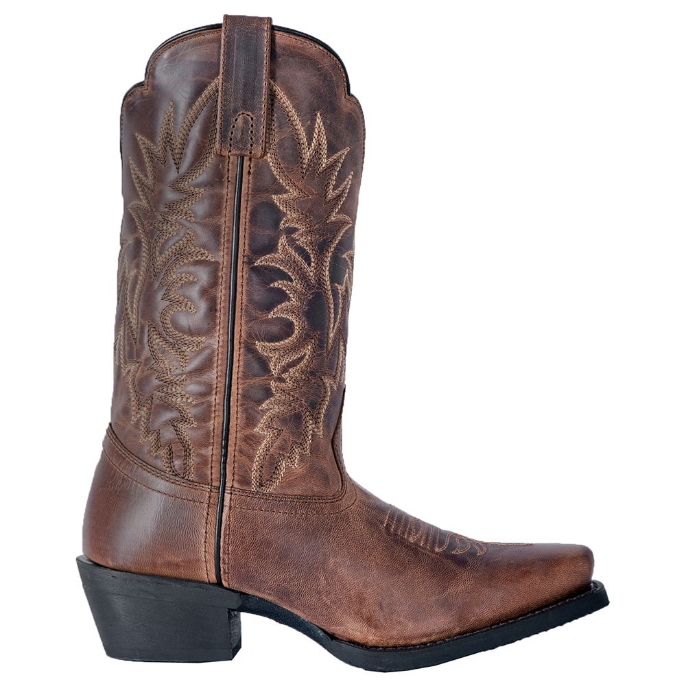 Laredo Malinda Distressed Embroidered Square Toe Cowboy Boots