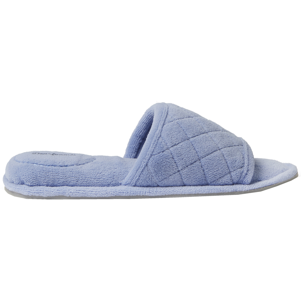 women's beatrice microfiber terry slide with quilted vamp slipper