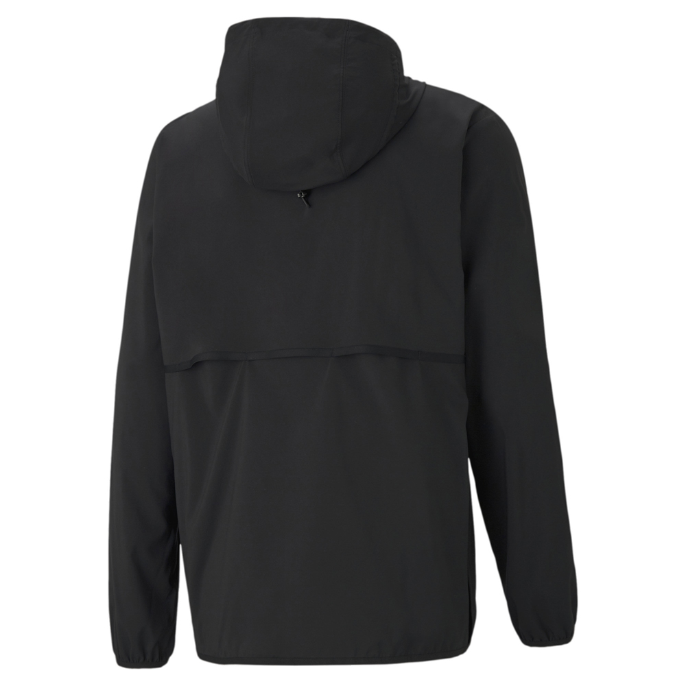 Puma Vent Woven Hooded Full Zip Training Jacket Mens Black Casual Athletic Outer