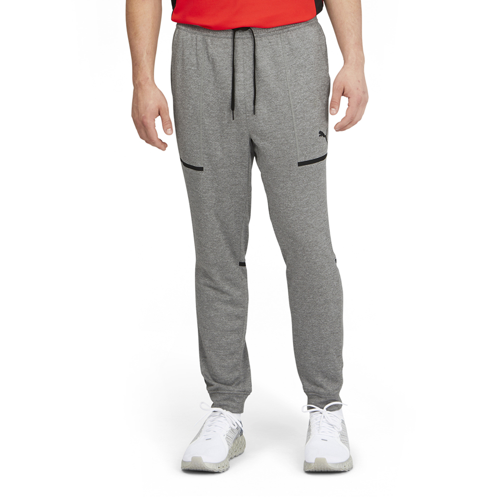Puma Tech Knit Men's Training Joggers Pant, Medium Grey Heather, L