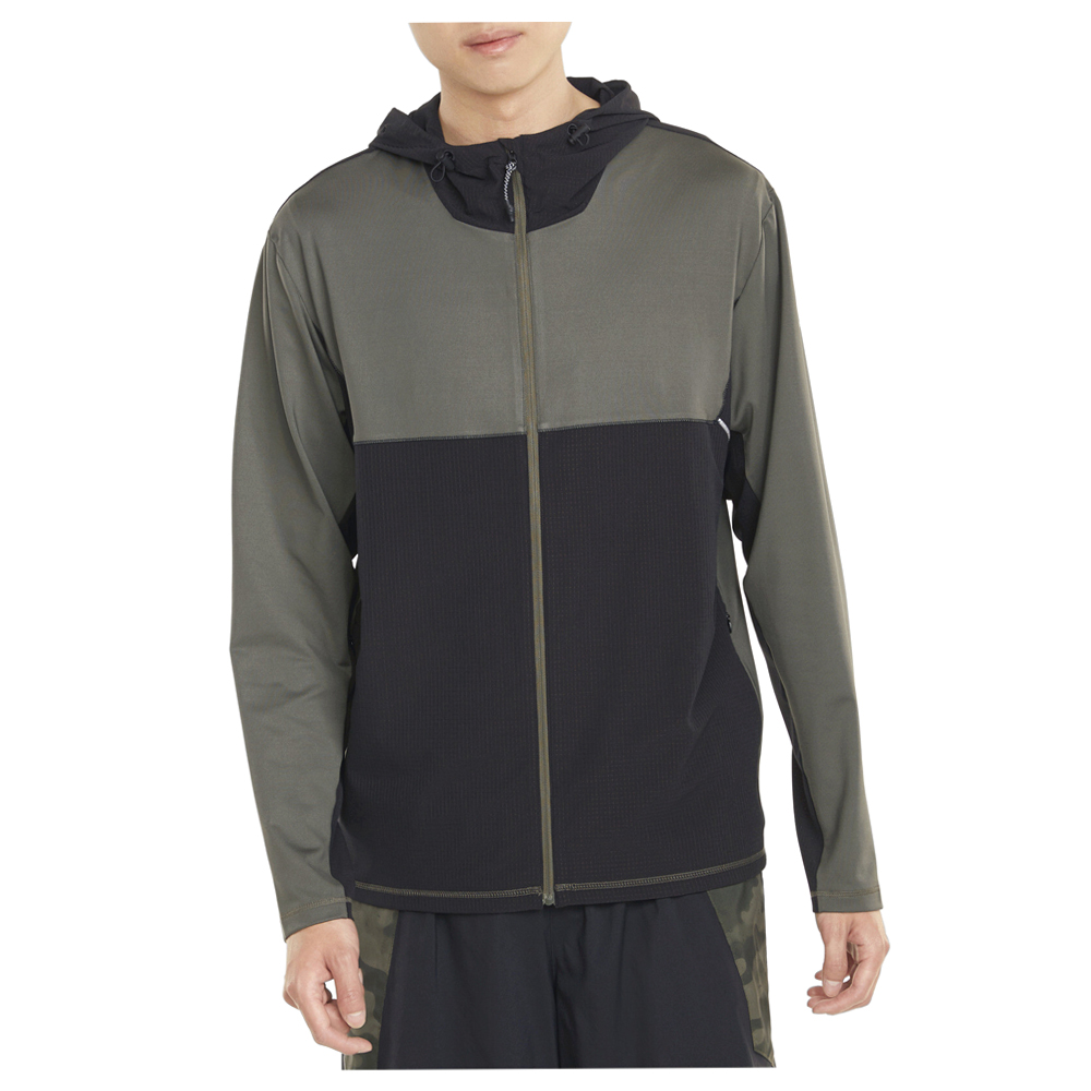 PUMA Cooladapt Full Zip Running Jacket Mens Green Casual