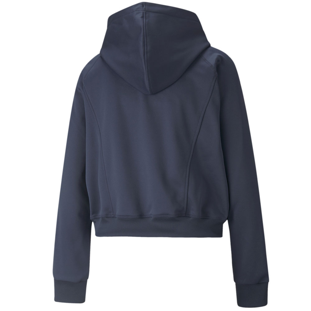 Puma Pwr Fleece Full Zip Jacket Womens Blue Casual Athletic Outerwear 521031-66