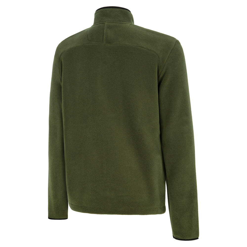 Puma Seasons Fleece Full Zip Running Jacket Mens Green Casual Athletic Outerwear