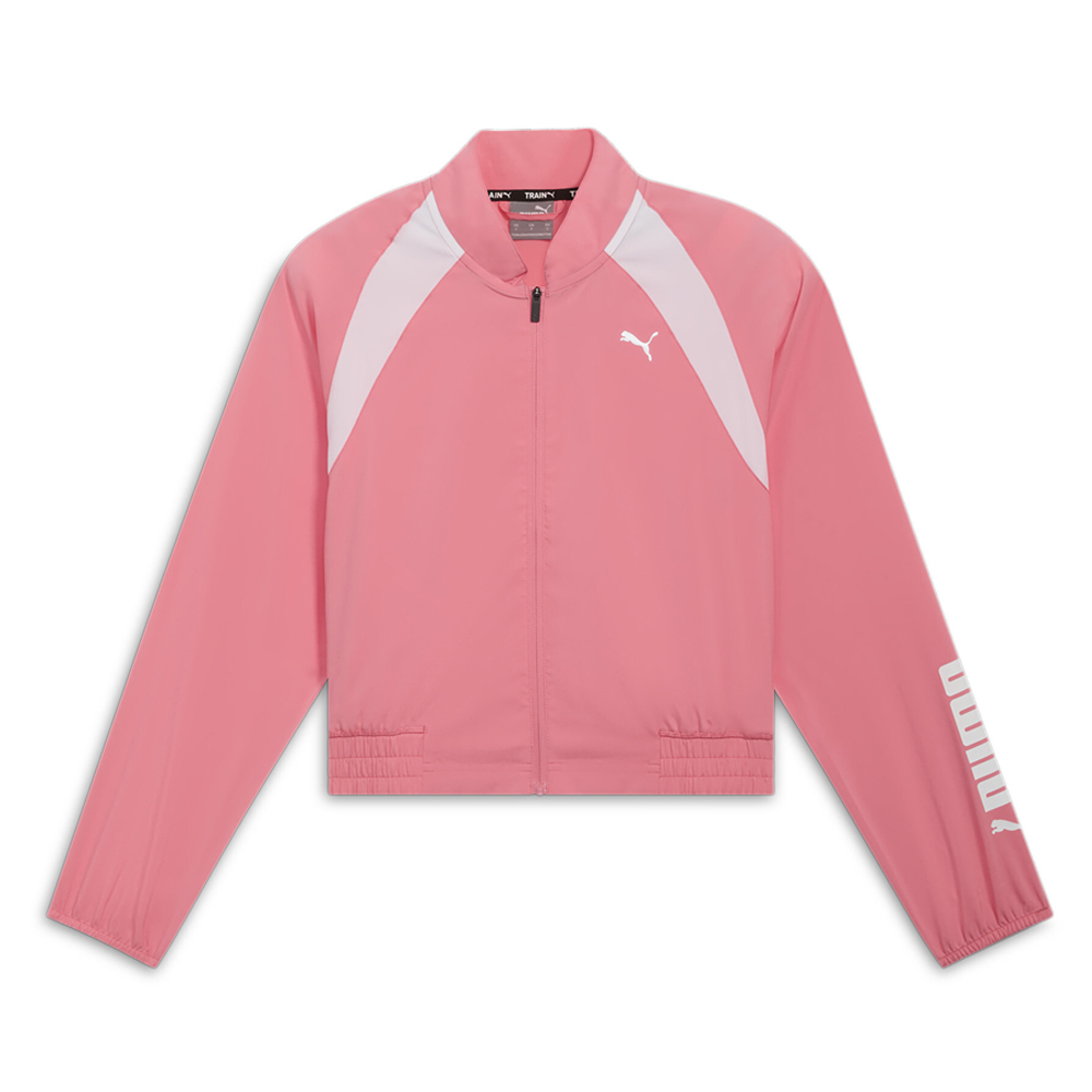 90's〜 PUMA Pile Fabric Track Jacket PUMA Fit Woven Fashion Full Zip Jacket Womens Pink Casual