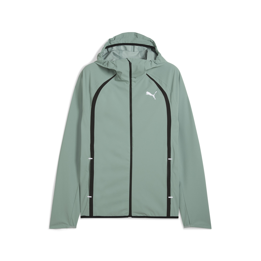 PUMA Run Ultraweave Lightweight Men's Running Rain Jacket in Green, Size S