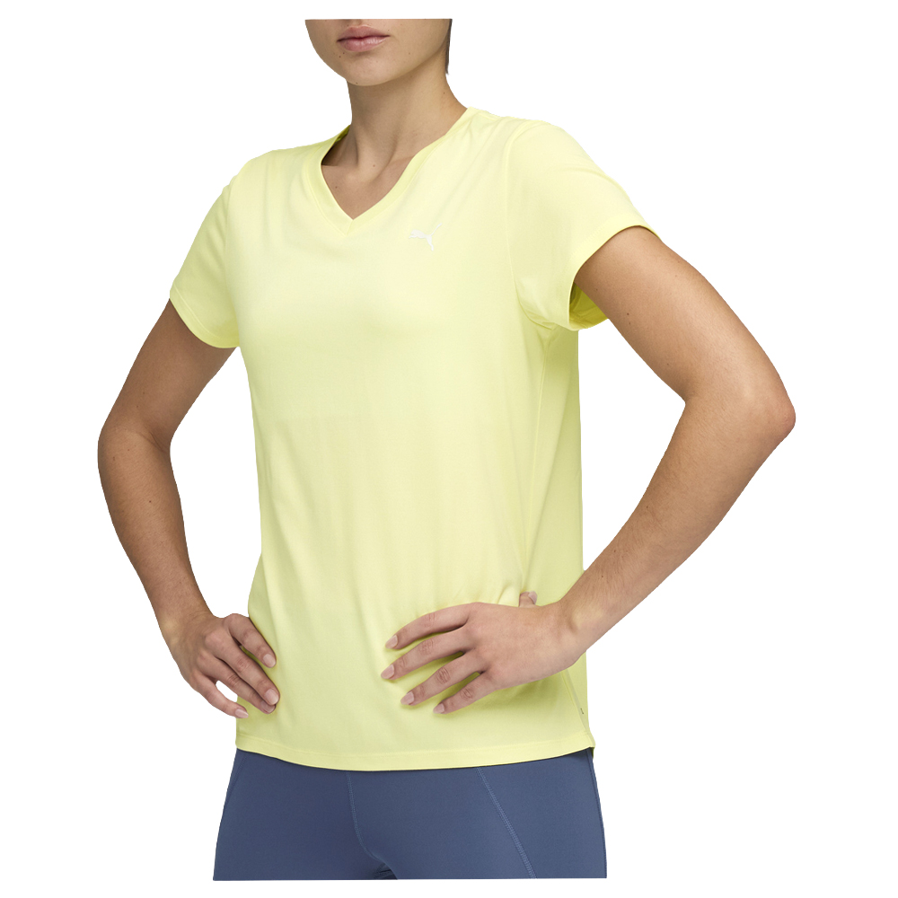 PUMA Train All Day Essentials V-Neck Crew Neck Short Sleeve T-Shirt